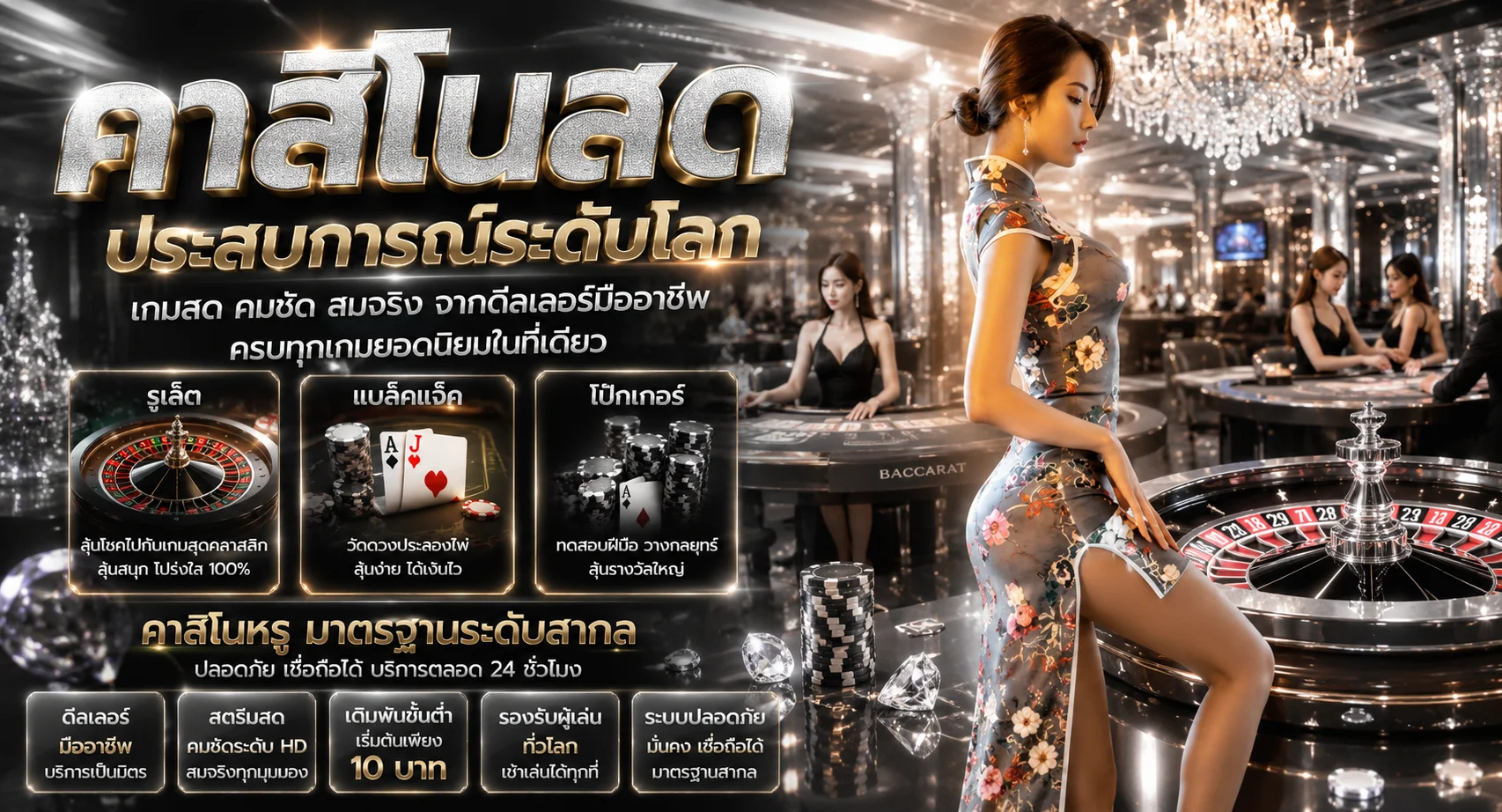 คาสิโนออนไลน์เว็บตรง TrueVIP บาคาร่าออนไลน์ถ่ายทอดสด HD